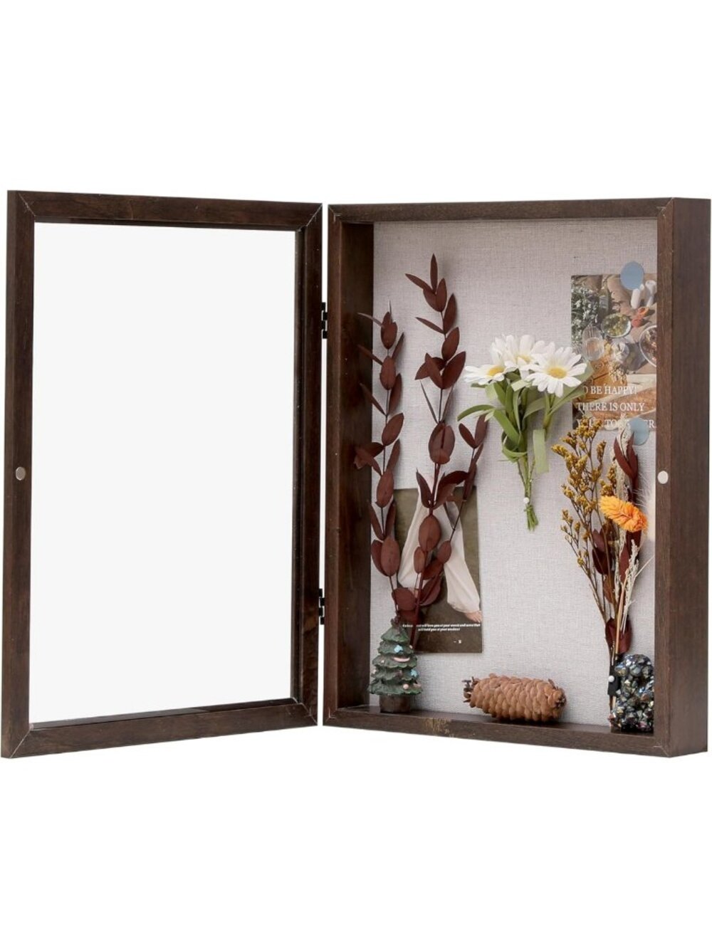 8x10 Shadow Box Frame - Wood Display Case for Medals, Photos, Awards